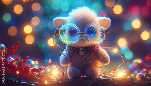 a story where a curious toy discovers a pair of enchanted glasses, granting it the ability to see the world in a whole new light."