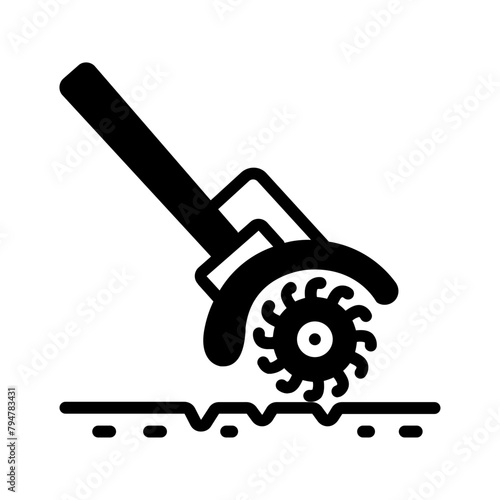 Vector solid black icon for Aerators