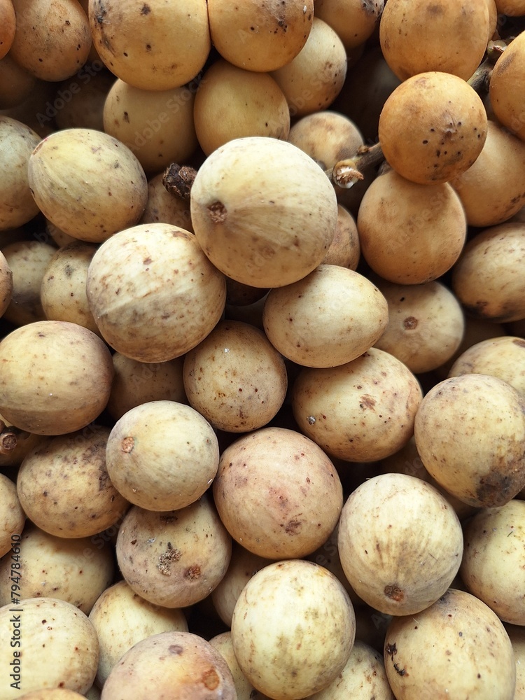 Duku fruit, also known as Lansium domesticum, is a fruit originating from Southeast Asia. Duku fruit, also known as Lansium domesticum, is a fruit originating from Southeast Asia.