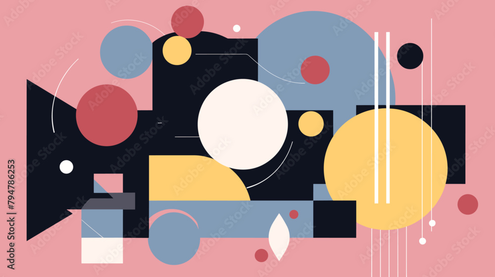 Obraz premium Concept vector illustration of presentation background.