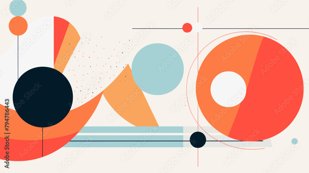 Obraz premium Concept vector illustration of presentation background.