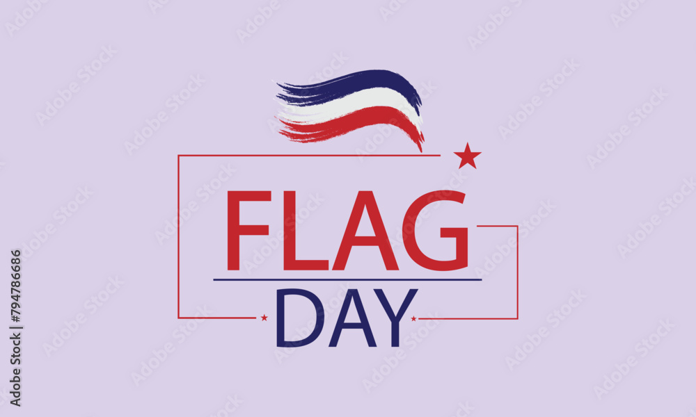 Bold Statement on Flag Day with Classy USA Flag Illustration