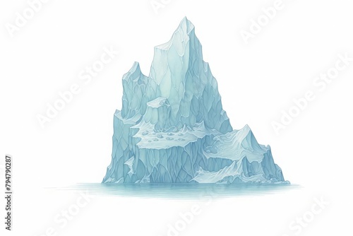 iceberg, towering iceberg
