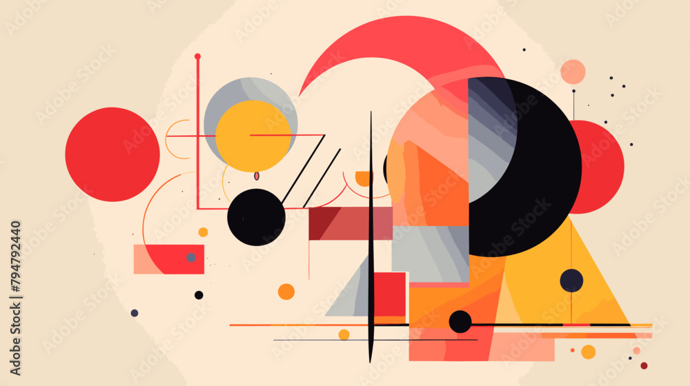 Obraz premium Concept vector illustration of presentation background.