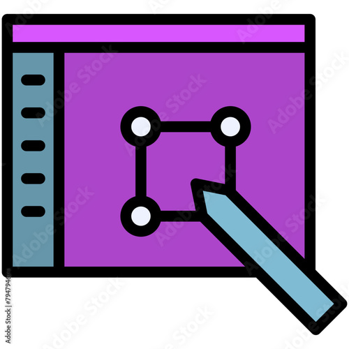 animator filled line icon