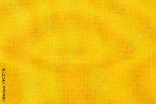 Yellow fabric cloth texture background, seamless pattern of natural textile. © Nattha99