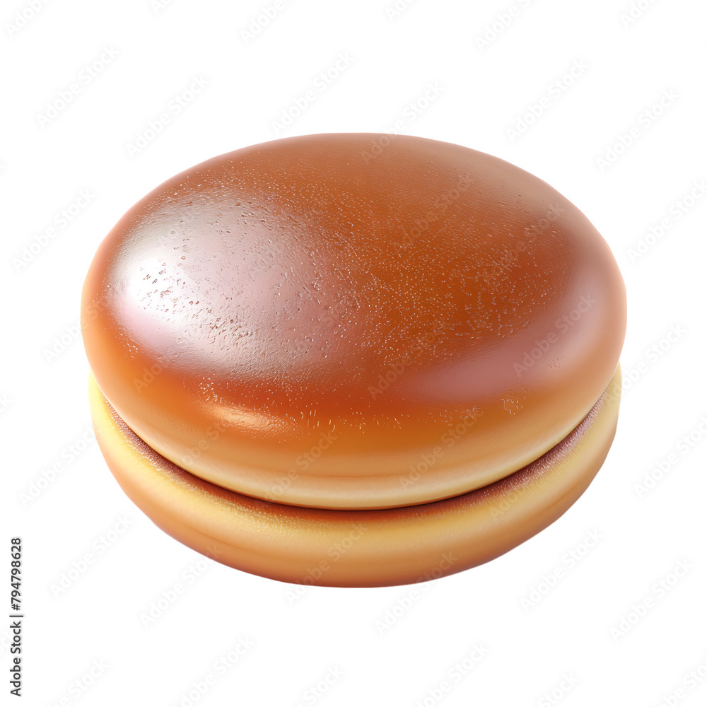 Dorayaki pancake on isolated transparent background Dorayaki pancake on isolated transparent background