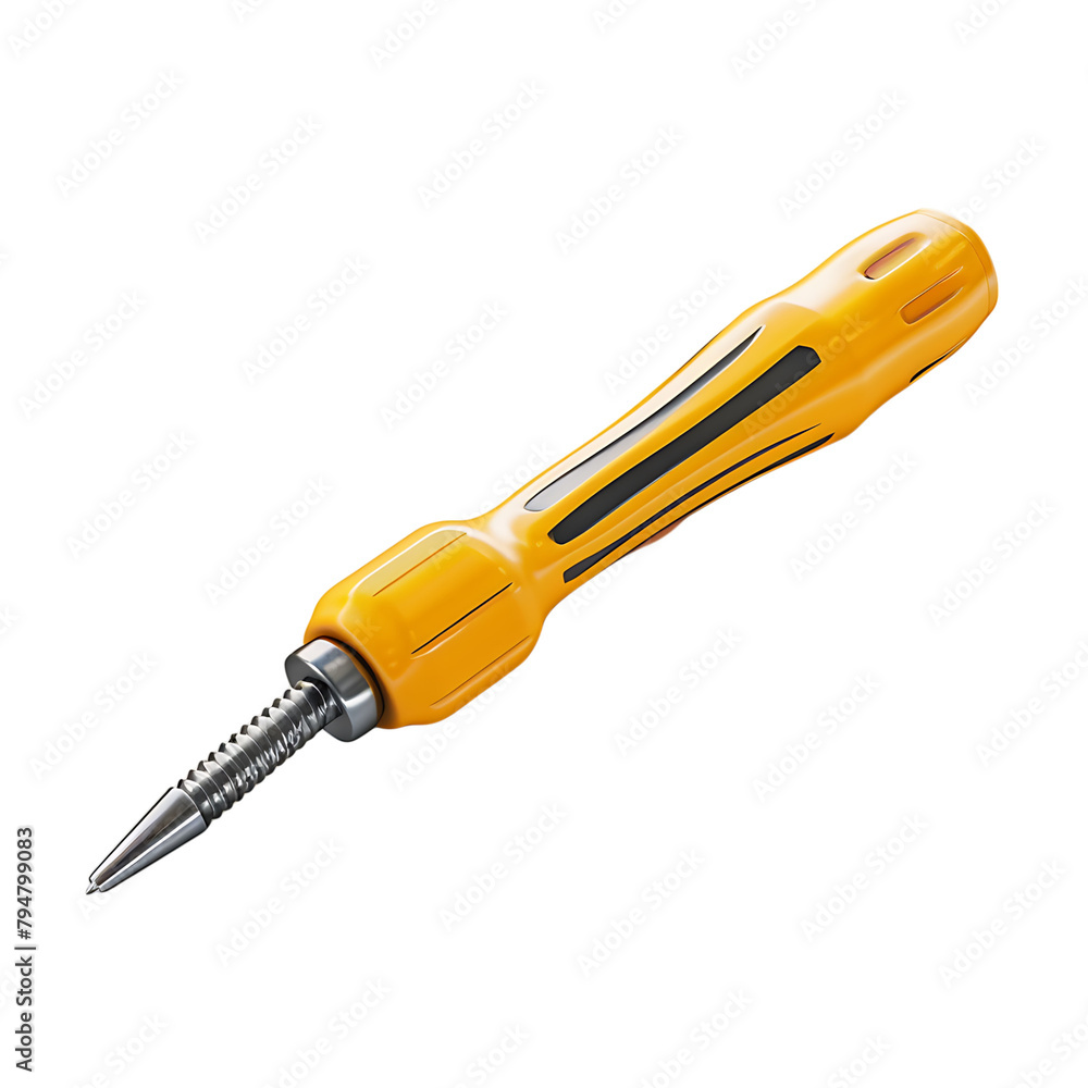 Screwdriver on isolated transparent background Screwdriver on isolated transparent background