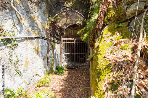 Underground tunnels constructed by the Japanese Army during the Pacific War of 1945, Ozo, Utsunomiya, Tochigi, Japan