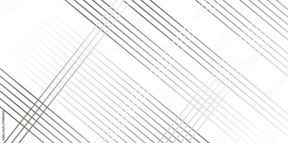 Vector tech element rectangle curve wavy geometric thin diagonal striped line pattern gradient minimal transparent background. White geometric pattern transparent background. minimal background.