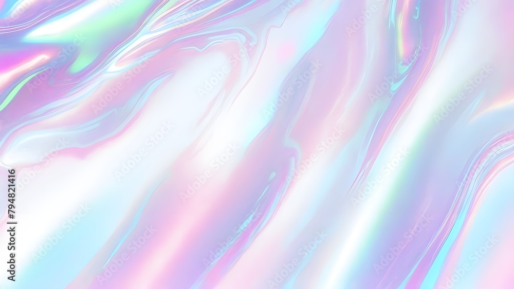 Holographic background seamless trendy iridescent light foil texture. Soft holographic pastel unicorn marble background pattern. Modern pearlescent blurry abstract swirl illustration. Holographic background seamless trendy iridescent light foil texture. Soft holographic pastel unicorn marble background pattern. Modern pearlescent blurry abstract swirl illustration.