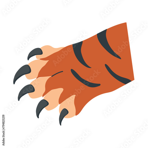 Tiger claws icon clipart avatar logotype isolated vector illustration