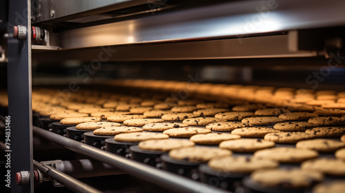 Production cookie in factory, photo shot