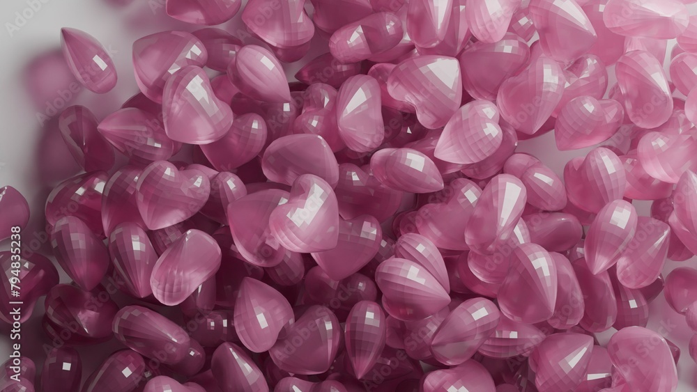 coloured glass hearts 3d render made in blender coloured glass hearts 3d render made in blender