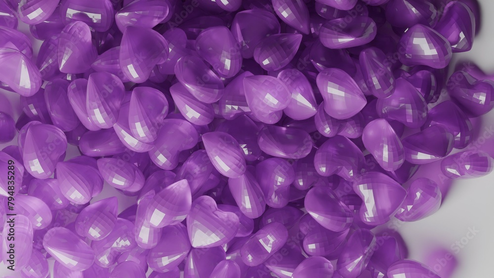 coloured glass hearts 3d render made in blender coloured glass hearts 3d render made in blender