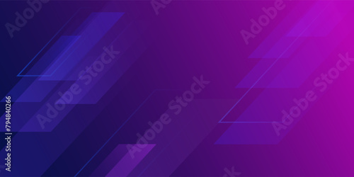 Abstract dark blue purple gradient background with diagonal geometric shape and line. vector illustration