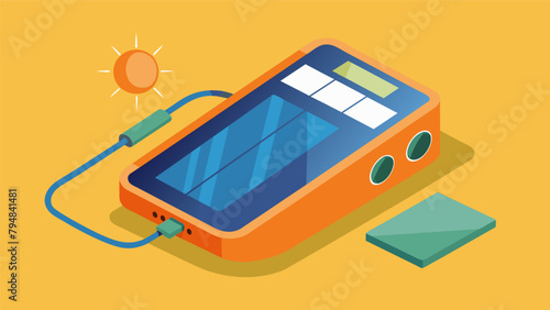 A solarpowered portable charger eliminating the need for disposable batteries and providing a sustainable way to stay connected while onthego.