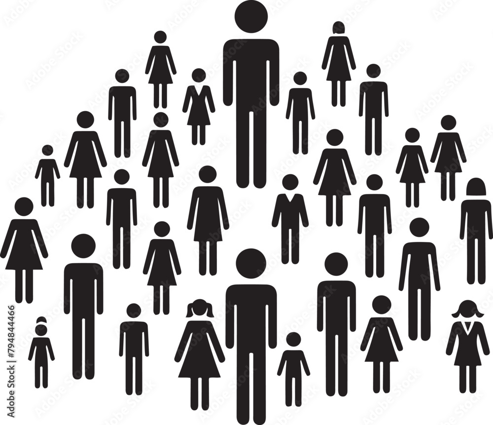 Group of people. People gathering icon in trendy flat style. Office Crowd silhouette signs for infographics.
Group of people. People gathering icon in trendy flat style. Office Crowd silhouette signs for infographics.