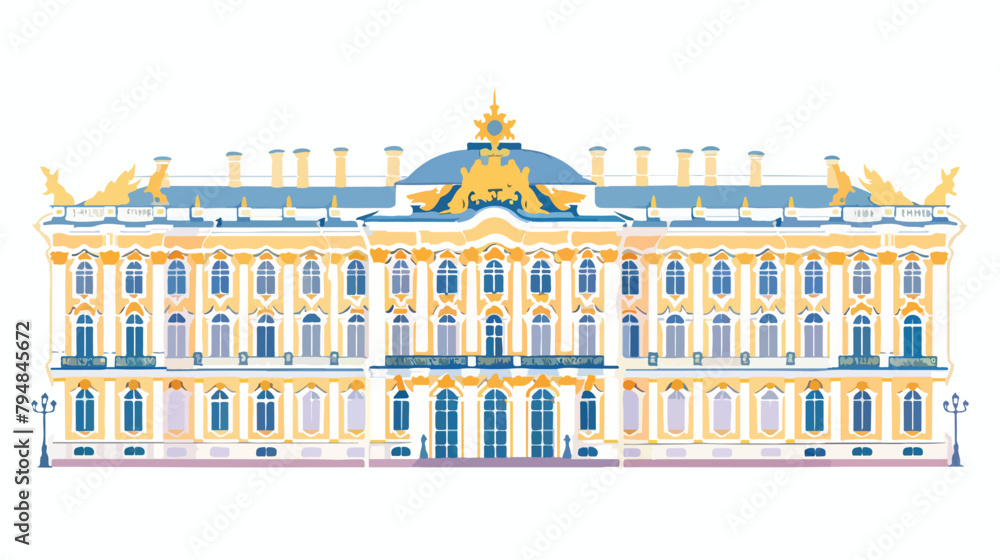 Winter Palace State Hermitage museum in Saint Petersb