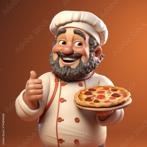 Mascotte pour pizzeria