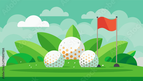 A golf tournament using biodegradable golf balls and showcasing sustainable course maintenance practices.