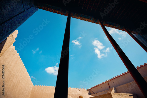 Exterior of the Summer Palace in Khiva