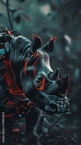 Rhino background HD for wallpaper