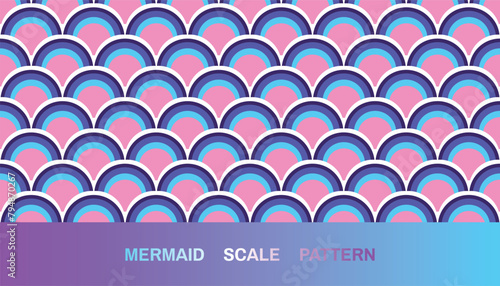Mermaid sea  scale patterns