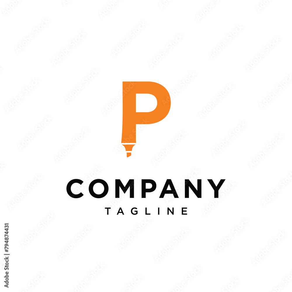 Letter P Marker logo icon vector template Letter P Marker logo icon vector template