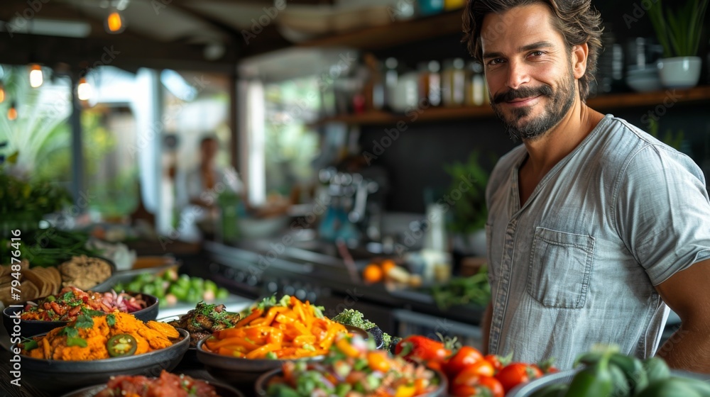 Imagine a cheerful gathering as the family hosts a taco night, with a variety of toppings and sauces laid out Imagine a cheerful gathering as the family hosts a taco night, with a variety of toppings and sauces laid out