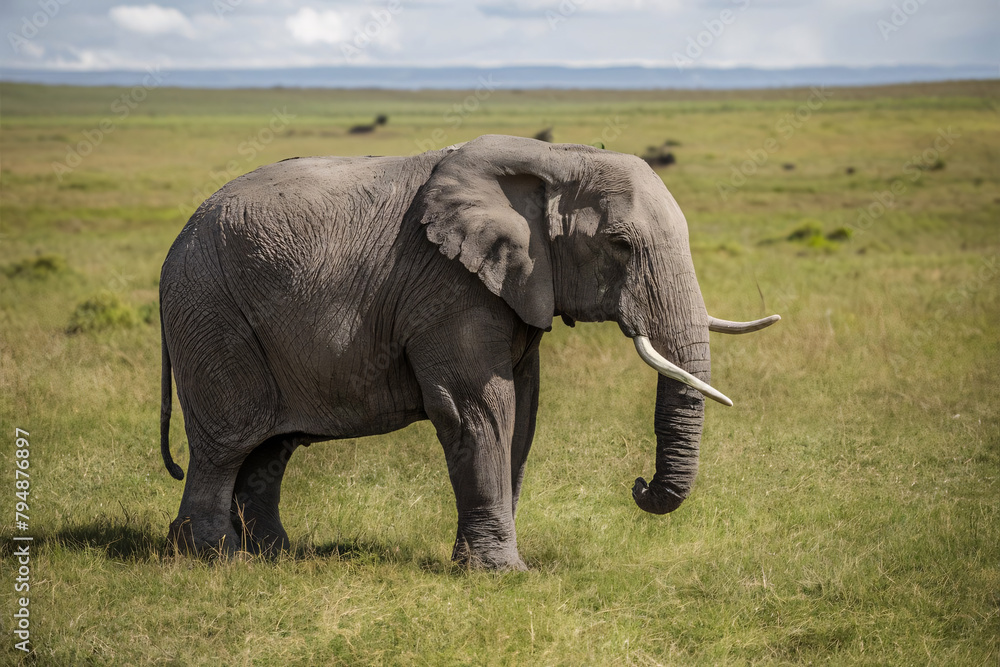 Fototapeta premium elephant in ground