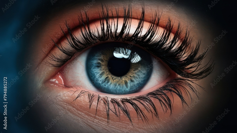 close up of a female eye close up of a female eye