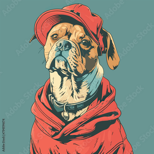 Hip Hop Pooch Minimalist Dog Design