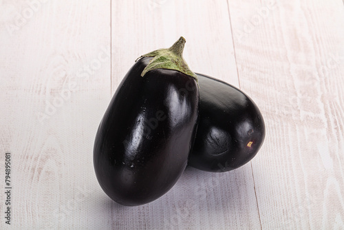 Ripe tasty natural organic eggplant