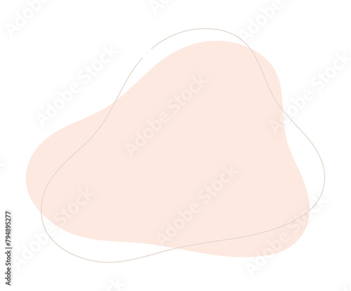 手描きのゆるい抽象的な形 - シンプルでかわいい背景･あしらいの素材 - organic shape