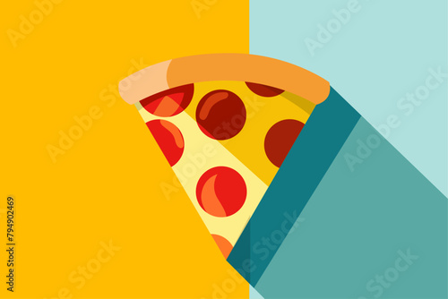 pepperoni pizza illustration vector pizza slice digital art