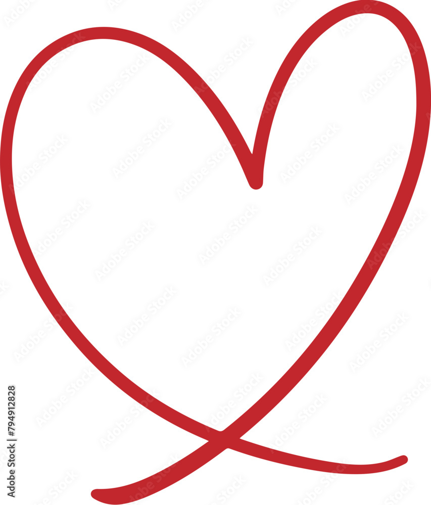 heart hand drawn doodle vector illustration heart hand drawn doodle vector illustration
