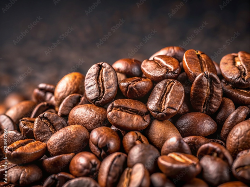 Naklejka premium realistic coffee beans