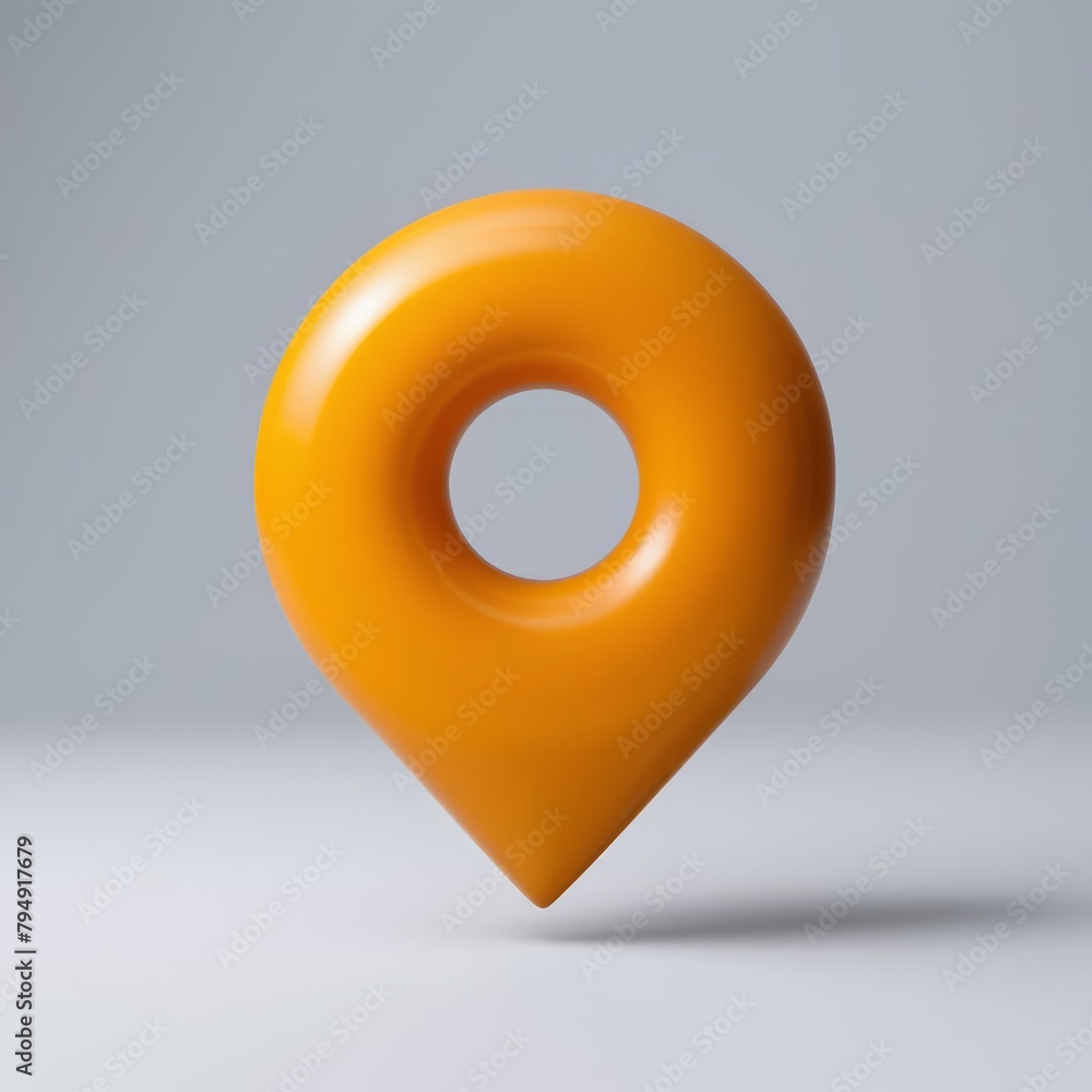 3d pin location map icon isolated 3d pin location map icon isolated
