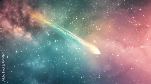 Radiant Comet Streaking Acr...