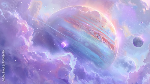 Massive Pastel Gas Giant Su...