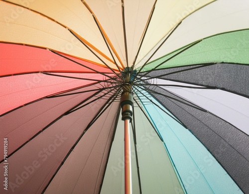 close up of colorful umbrella background