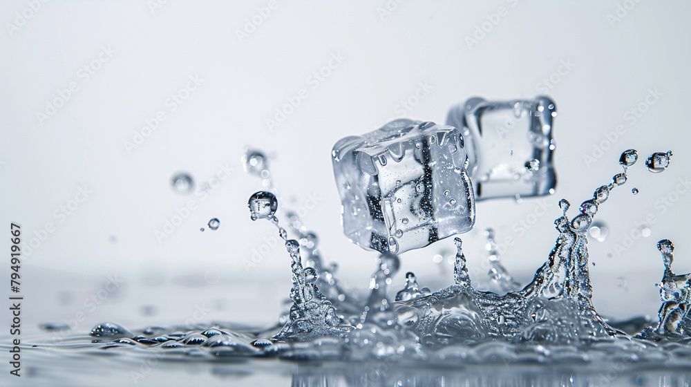 Splashing Ice Cubes Splashing Ice Cubes