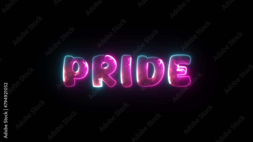 Pride Neon Text Animation. Bold LGBTQ+ Vibes. Pride Neon Text Animation. Bold LGBTQ+ Vibes.