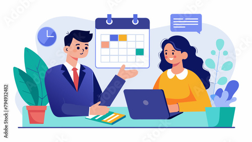 An event planner meets with a client to discuss their budget and provide strategies for ting costs without sacrificing their desired event