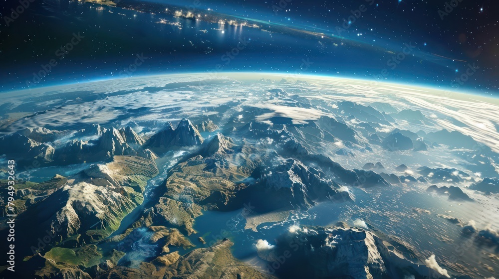 Behold the breathtaking beauty of our planet from a celestial perspective, as seen in this mesmerizing aerial view captured from space, showcasing the stunning diversity and natural wonders of Earth. Behold the breathtaking beauty of our planet from a celestial perspective, as seen in this mesmerizing aerial view captured from space, showcasing the stunning diversity and natural wonders of Earth.