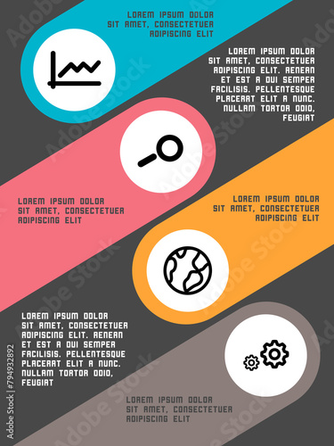 Photography Infographics for the web and web interfaces for promotion in a non-traditional c