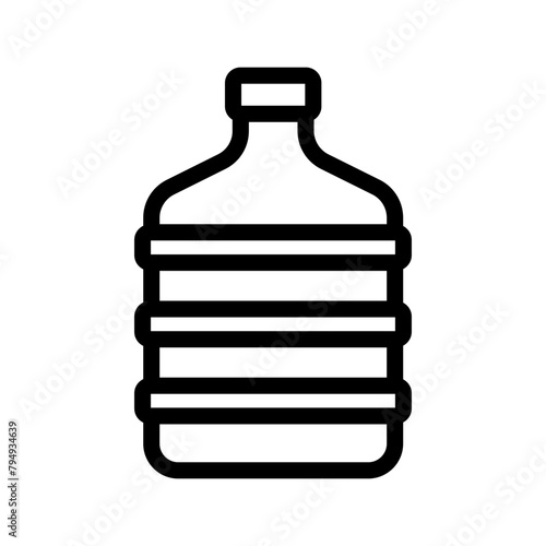 water gallon line icon illustration vector graphic