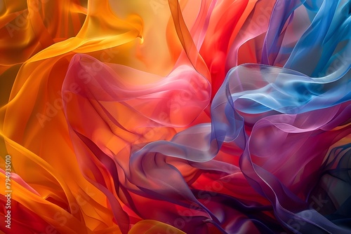 Vibrant and Dynamic Color Interplay:An Ethereal of Visual Expressionism