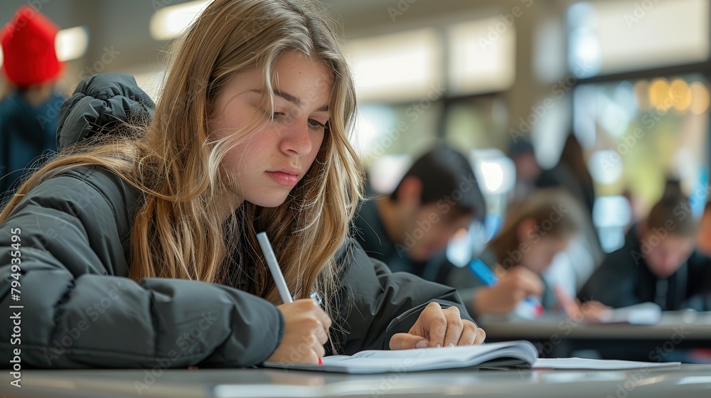 Testing Times: Students Engage in Final Exams Testing Times: Students Engage in Final Exams